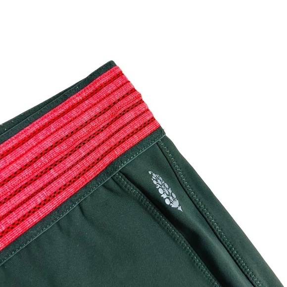 Free People Leggings Green Pink Gym Workout Casual Lounge Outdoors Medium - Picture 5 of 7